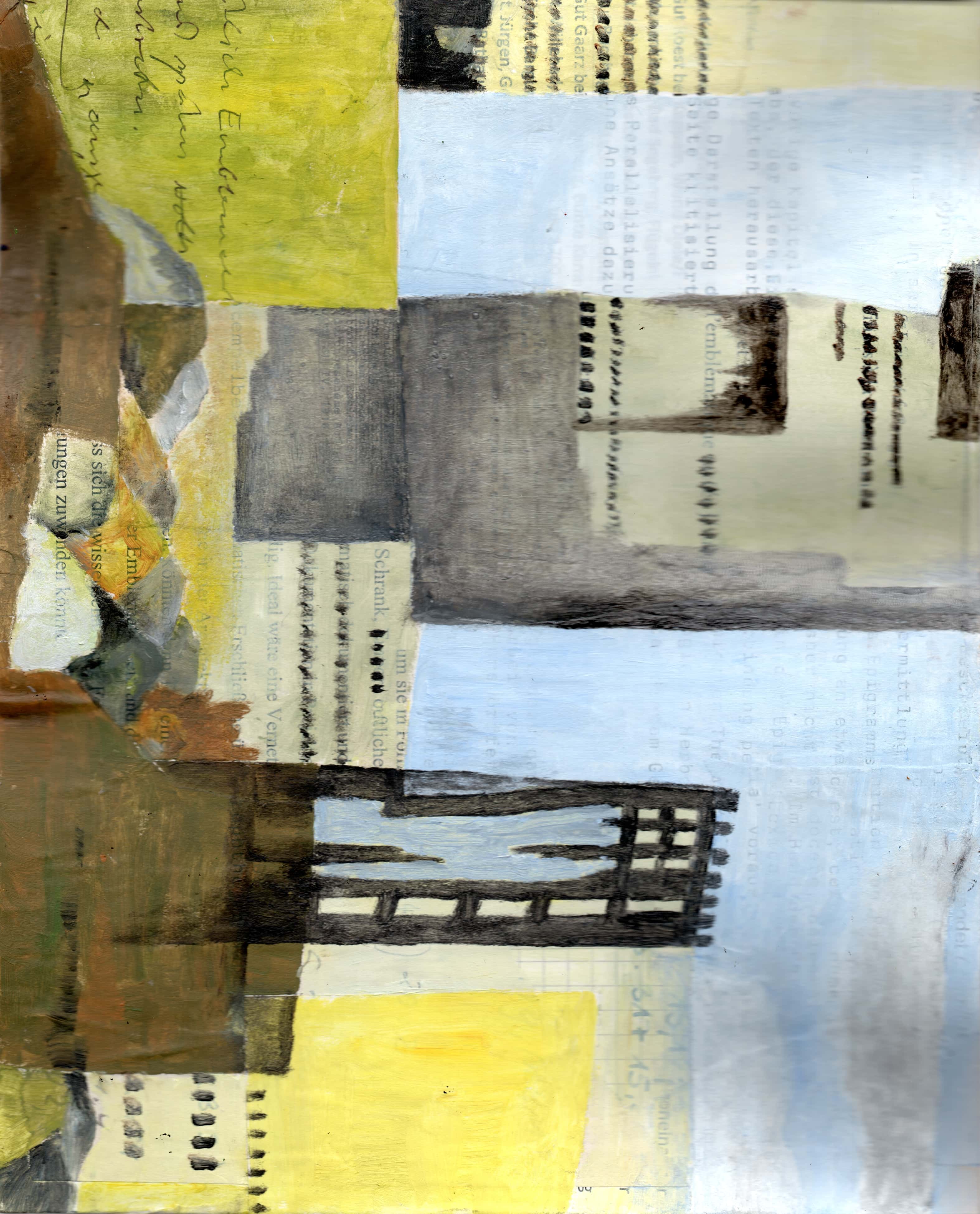 sich im gelben Schrank verstecken